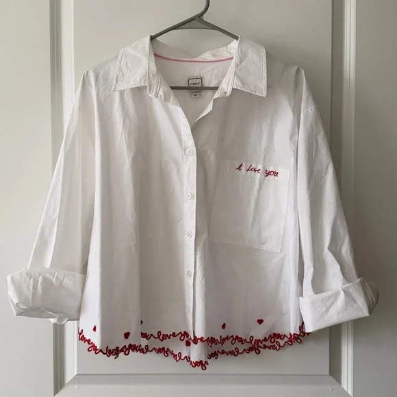 NWT Maeve Cotton Button-Down Shirt_Anthropologie - Picture 6 of 7